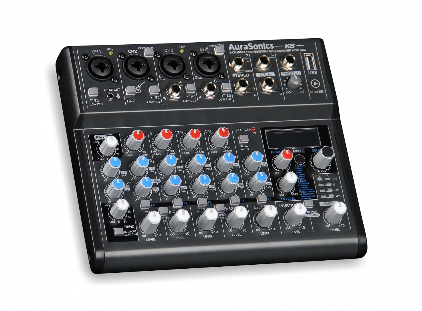AuraSonics K8 компактный микшерный пульт в Ивантеевке