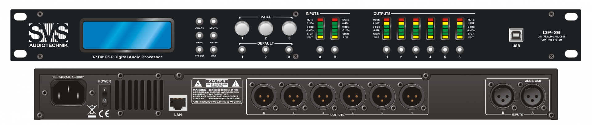 SVS Audiotechnik DP-26 Цифровой процессор: 2 входа 6 выходов в Ивантеевке