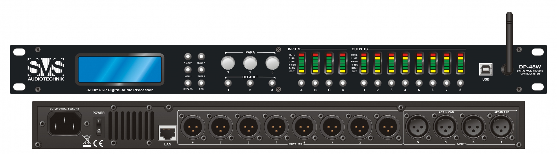 SVS Audiotechnik DP-48W Цифровой процессор: 4 входа 8 выходов в Ивантеевке