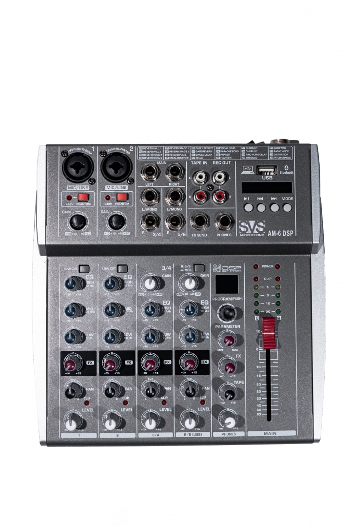 SVS Audiotechnik mixers AM-6 DSP Микшерный пульт аналоговый, 6-канальный SVS Audiotechnik mixers в Ивантеевке