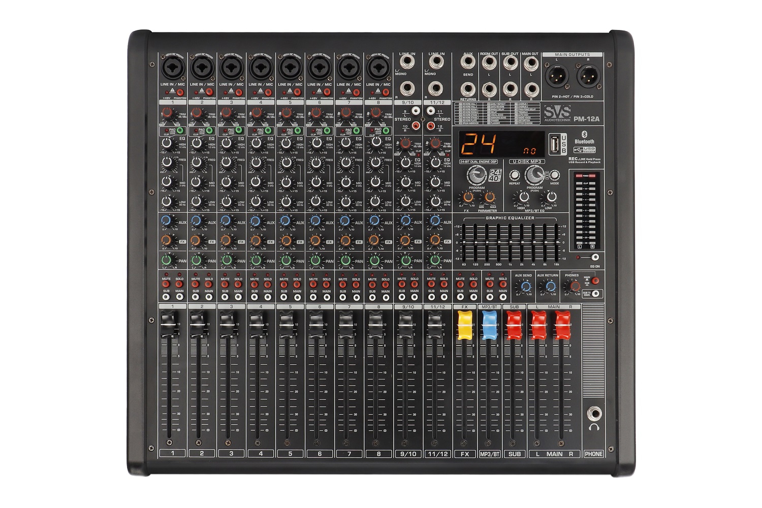 SVS Audiotechnik mixers PM-12A Активный аналоговый микшерный пульт, 12-канальный в Ивантеевке